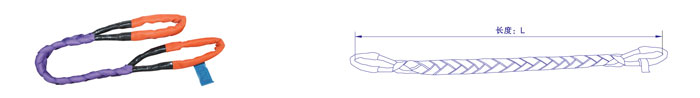 巨力索具 R04型（花辮型）圓環吊裝帶